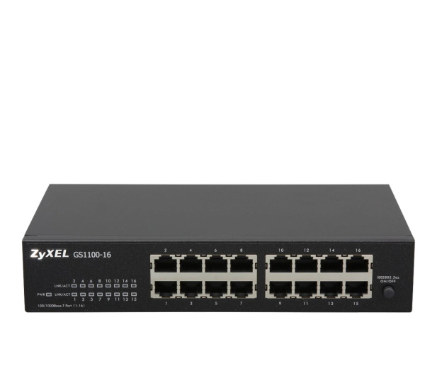 Zyxel 16p GS1100-16 (16x10/100/1000Mbit) - 358890 - zdjęcie